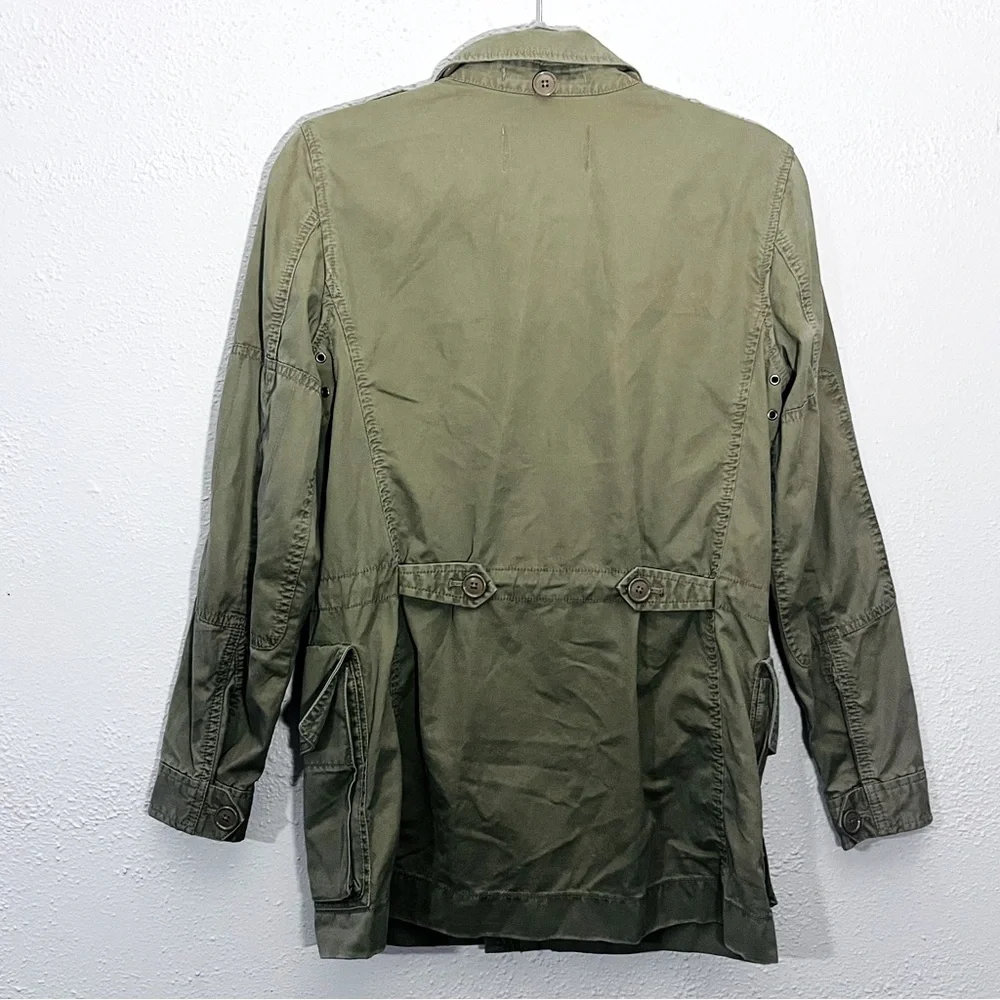 J. Crew Boyfriend Fatigue Parka Field Cargo Jacket Utility Green XS